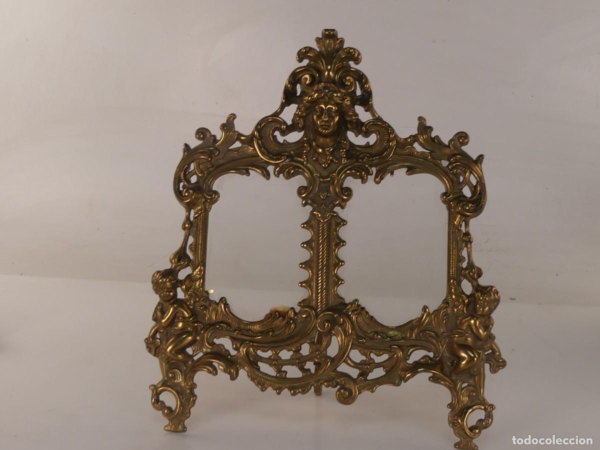 Antiques: MARCO PORTAFOTOS SOBREMESA DE BRONCE O LATON
