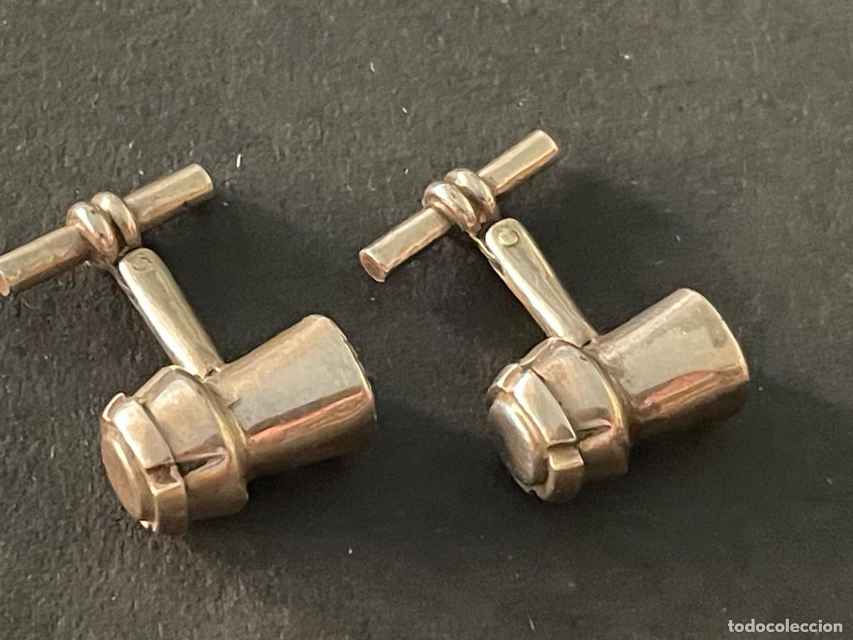 Antig&uuml;edades: GEMELOS EN PLATA CODORNIU EN FORMA DE TAPON DE CAVA . - Foto 3