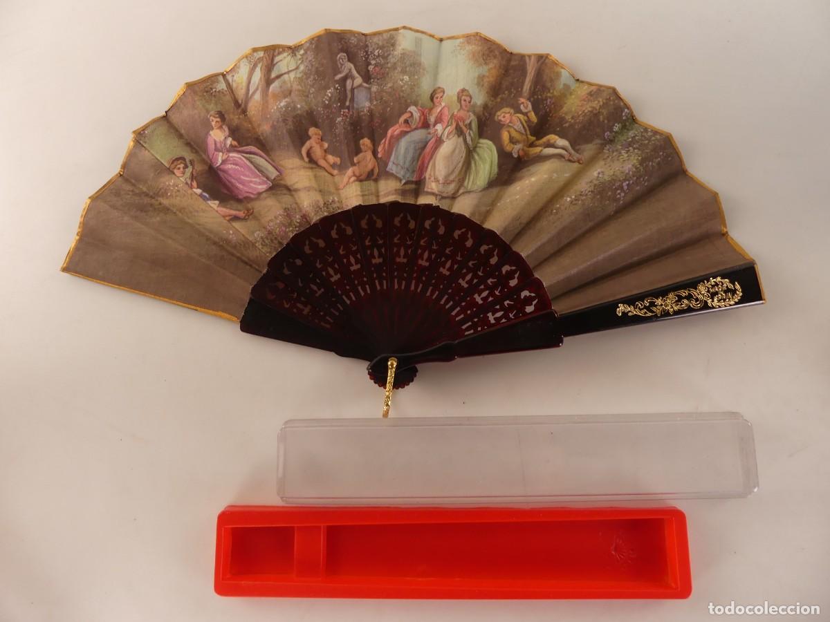 Oggetti Antichi: BONITO ABANICO CON ESTUCHE
