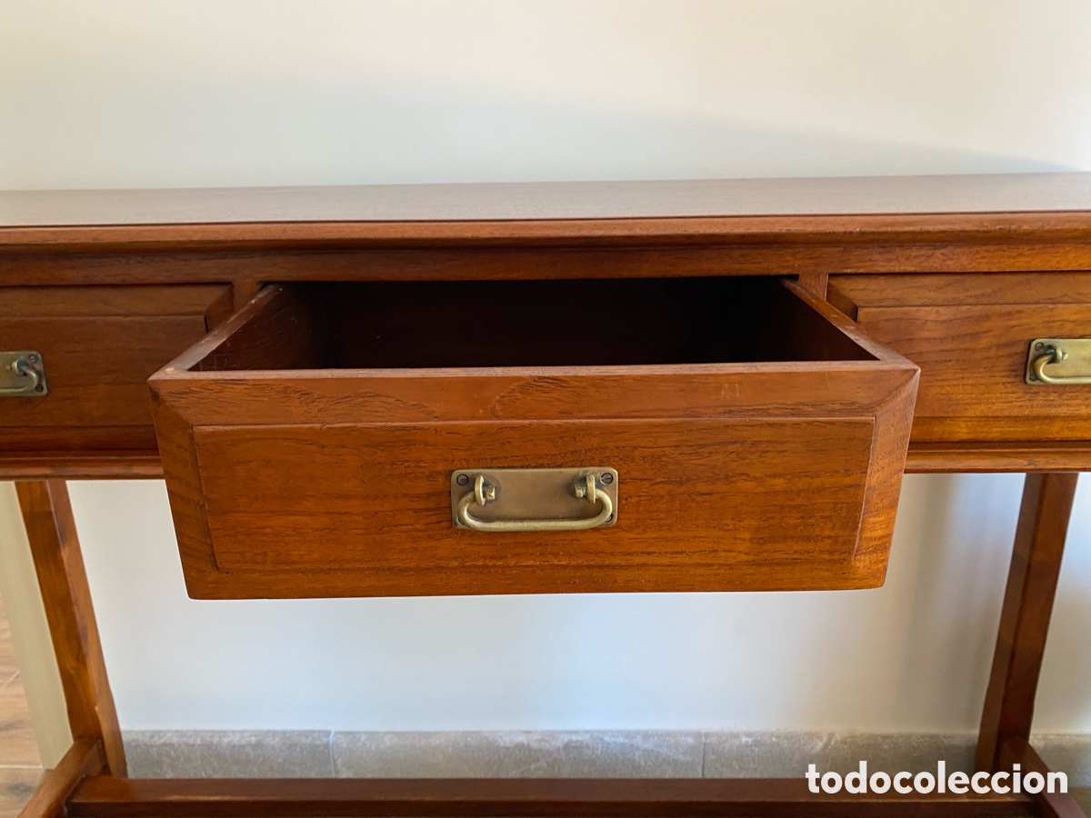 Antig&uuml;edades: Mesa de madera teca decoraci&oacute;n - Foto 3