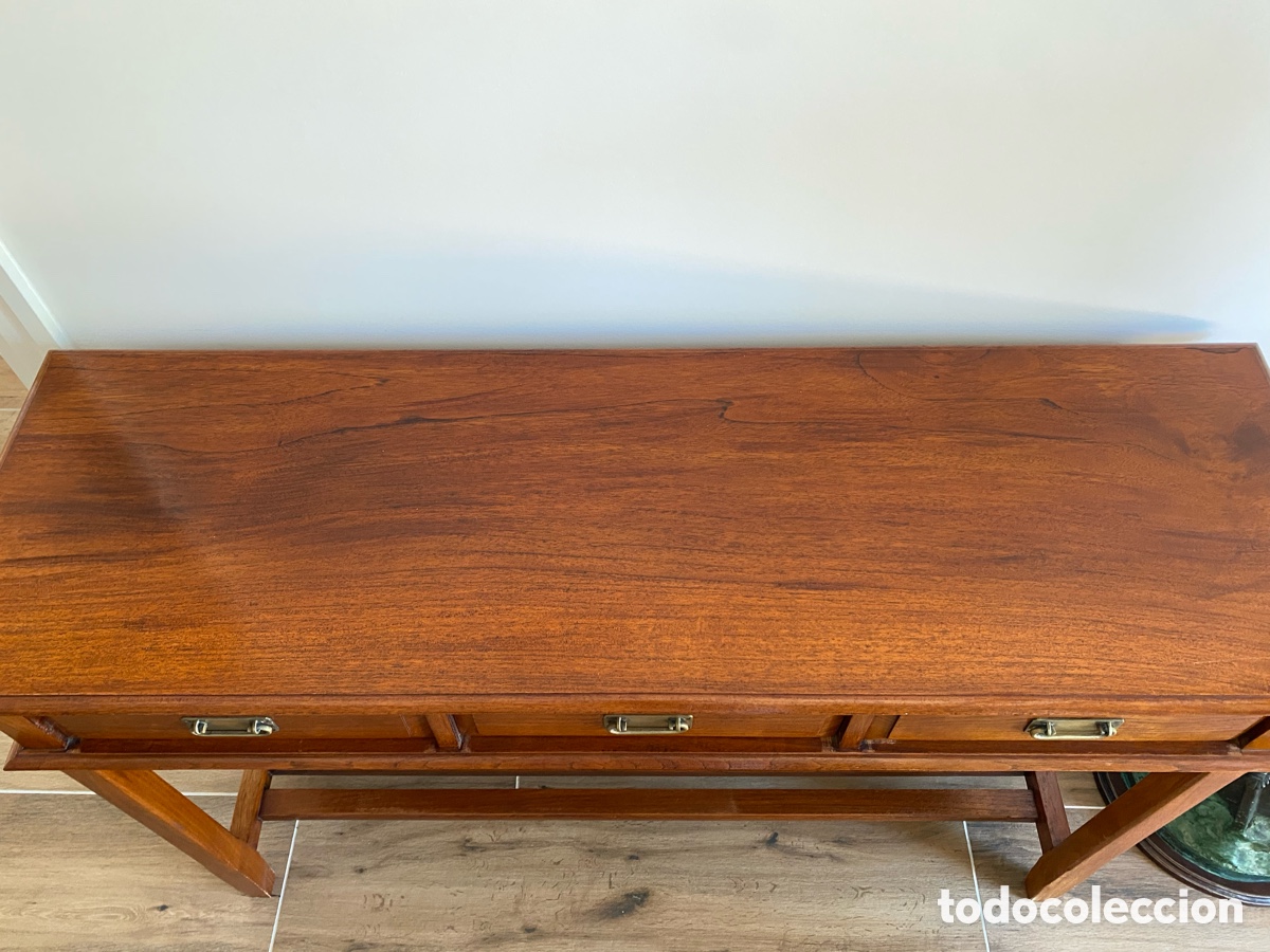 Antig&uuml;edades: Mesa de madera teca decoraci&oacute;n - Foto 4