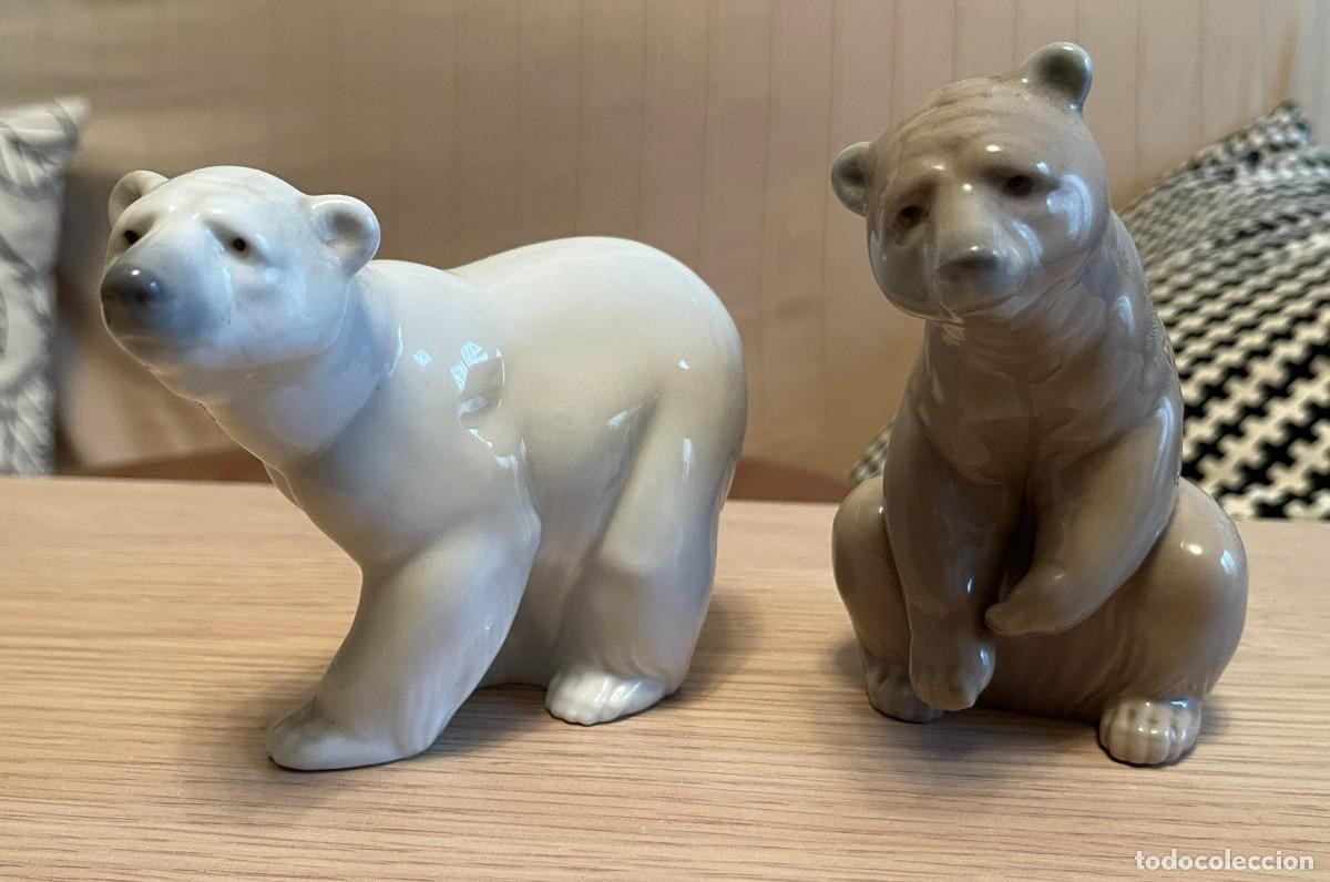 Antig&uuml;edades: Figuras porcelana Lladr&oacute; Osos Polares