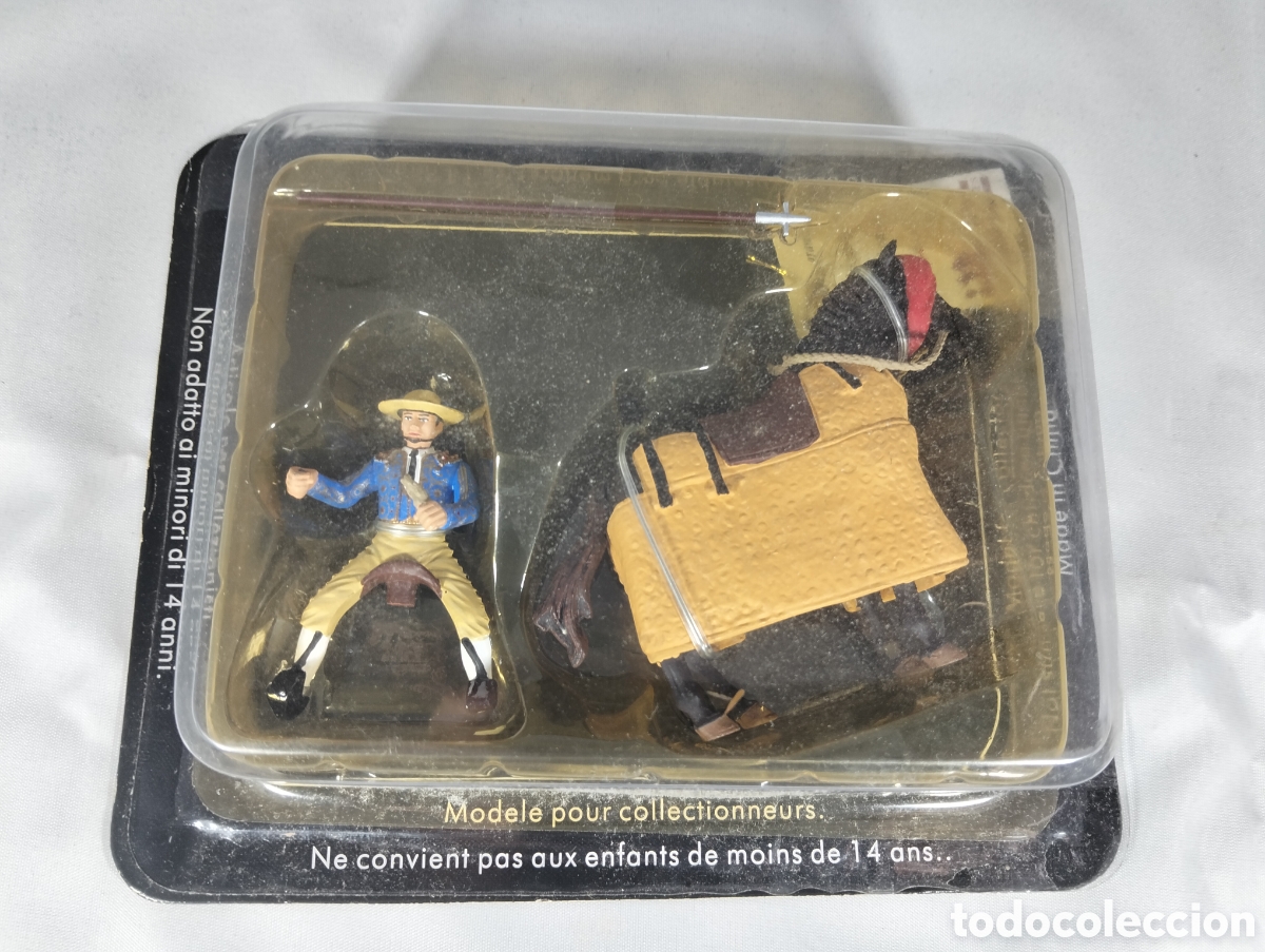 Antig&uuml;edades: Miniaturas de torero con caballos plomo