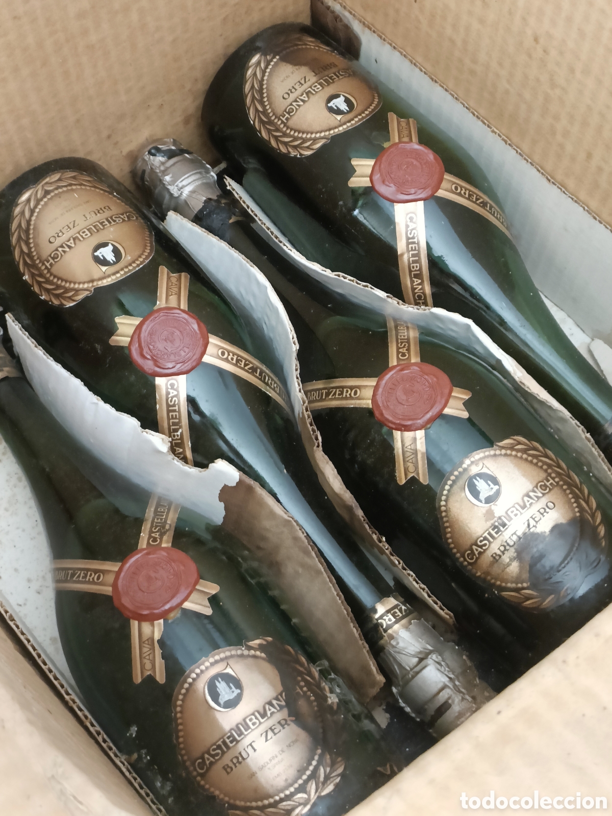 Antig&uuml;edades: A&ntilde;os 80 Cava Castellblanch brut zero 4 Botellas