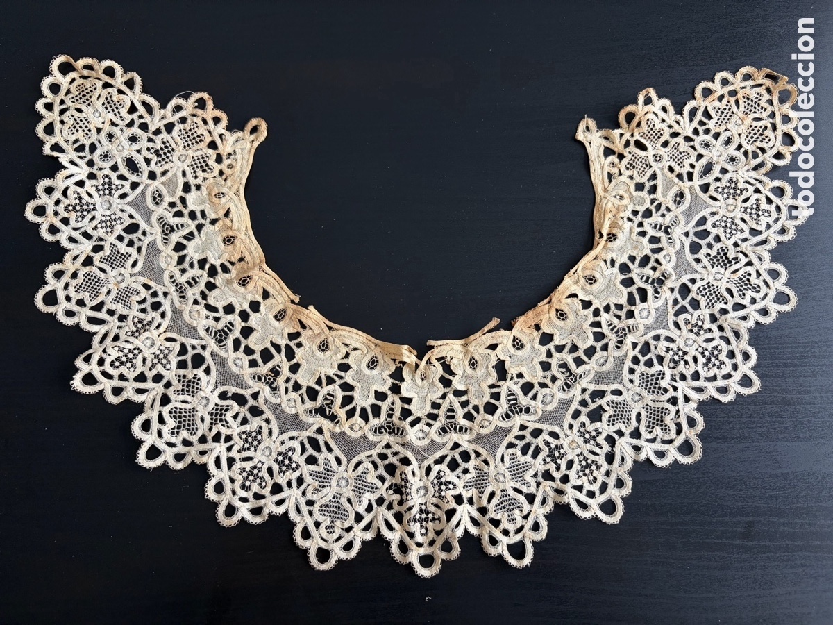Antig&uuml;edades: CUELLO DE ENCAJE ANTIGUO