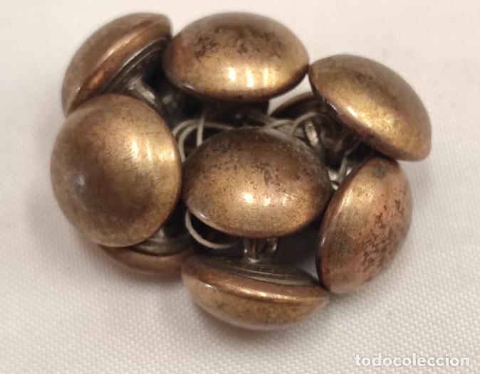 Oggetti Antichi: LOTE DE 10 BOTONES ANTIGUOS DE METAL, SUPERFIN PARIS, SIGLO XIX