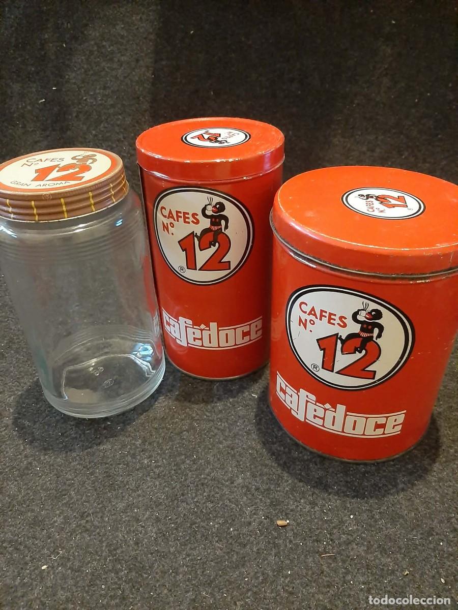 Antig&uuml;edades: lote coleccion de botes cafe 12 a&ntilde;os 50