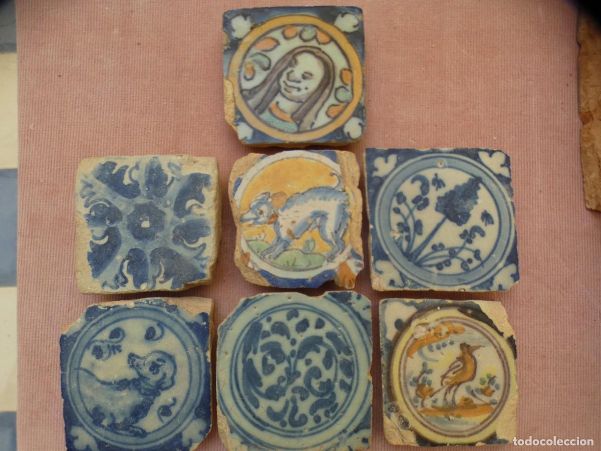 Antig&uuml;edades: Azulejos Olambrilla, Espa&ntilde;ol Sevilla siglo 18/19