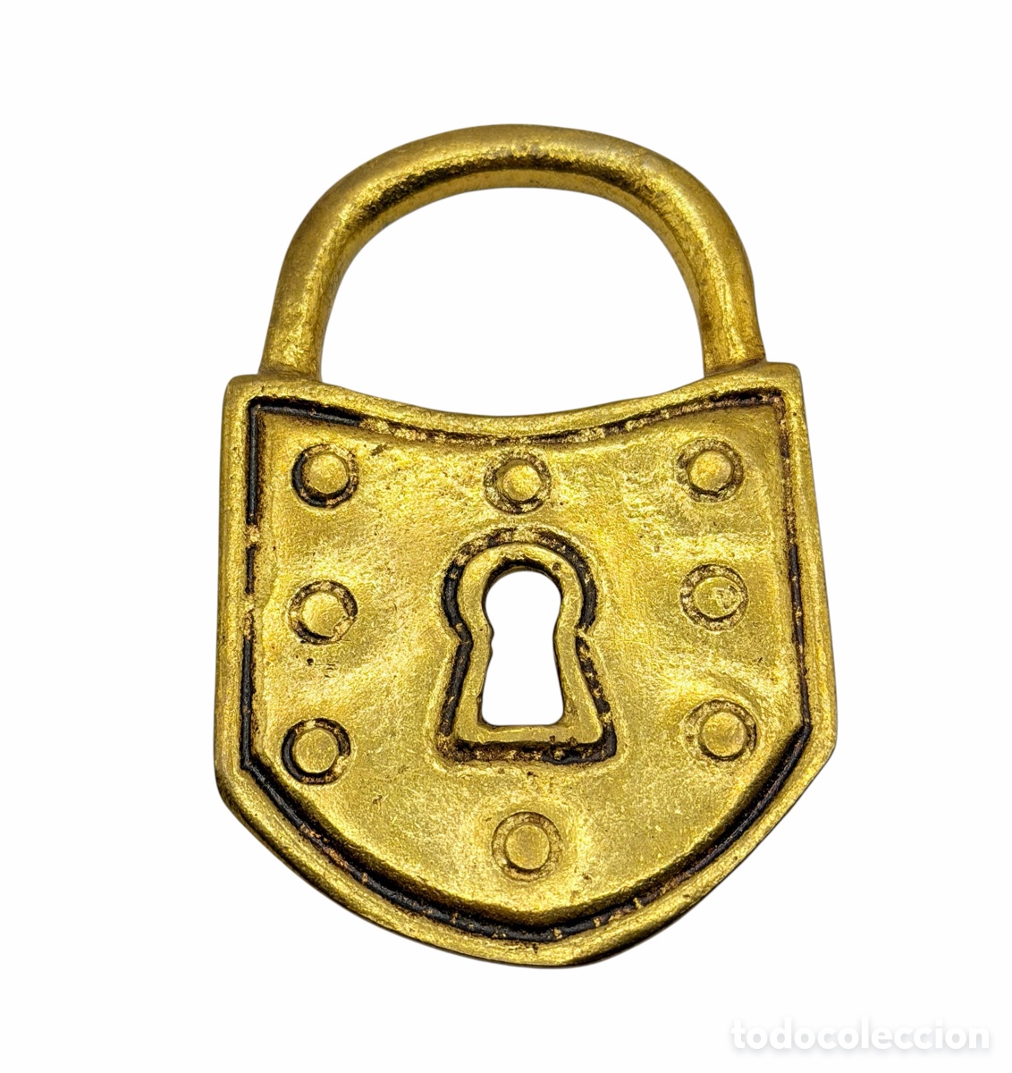 Antiques: Adorno Dorado de Cerradura en Lat&oacute;n
