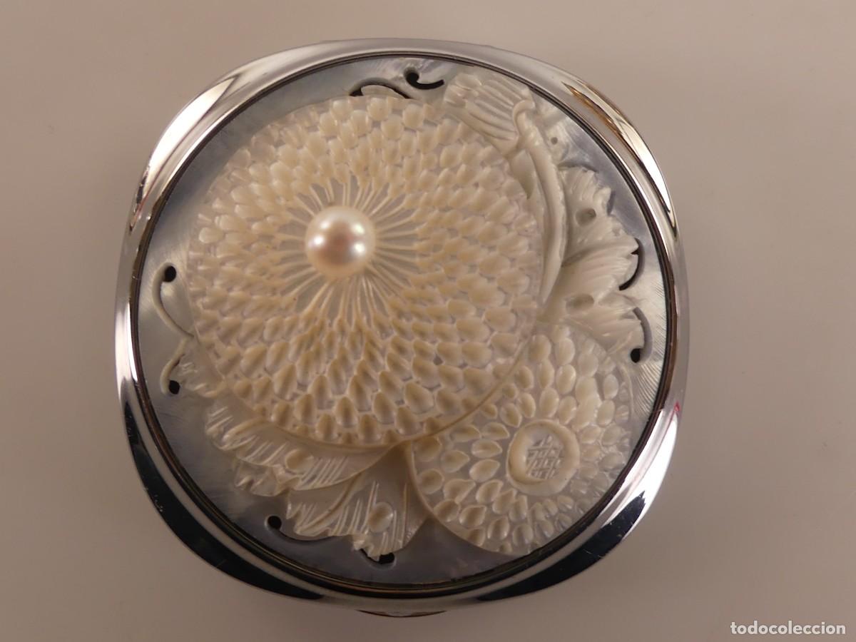 Oggetti Antichi: PRECIOSA CAJA VACIA PARA POLVO MAQUILLAJE