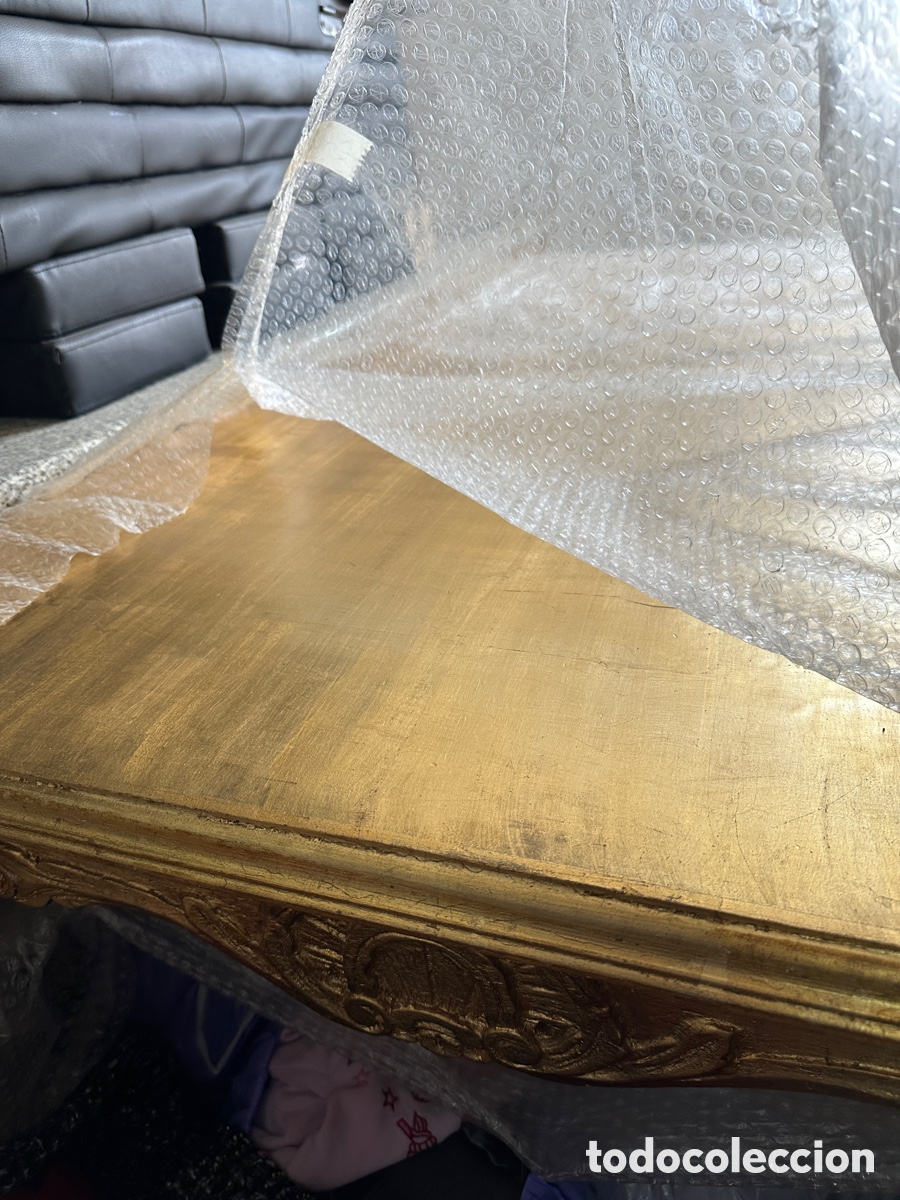 Antig&uuml;edades: Mesa comedor barroca en pan de oro - Foto 2
