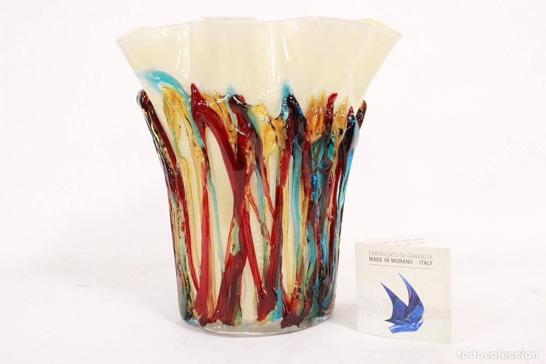 Antig&uuml;edades: JARR&Oacute;N BEIGE DE VIDRIO DE MURANO FIRMADO CAMMOZZO, MURANO, ITALIA