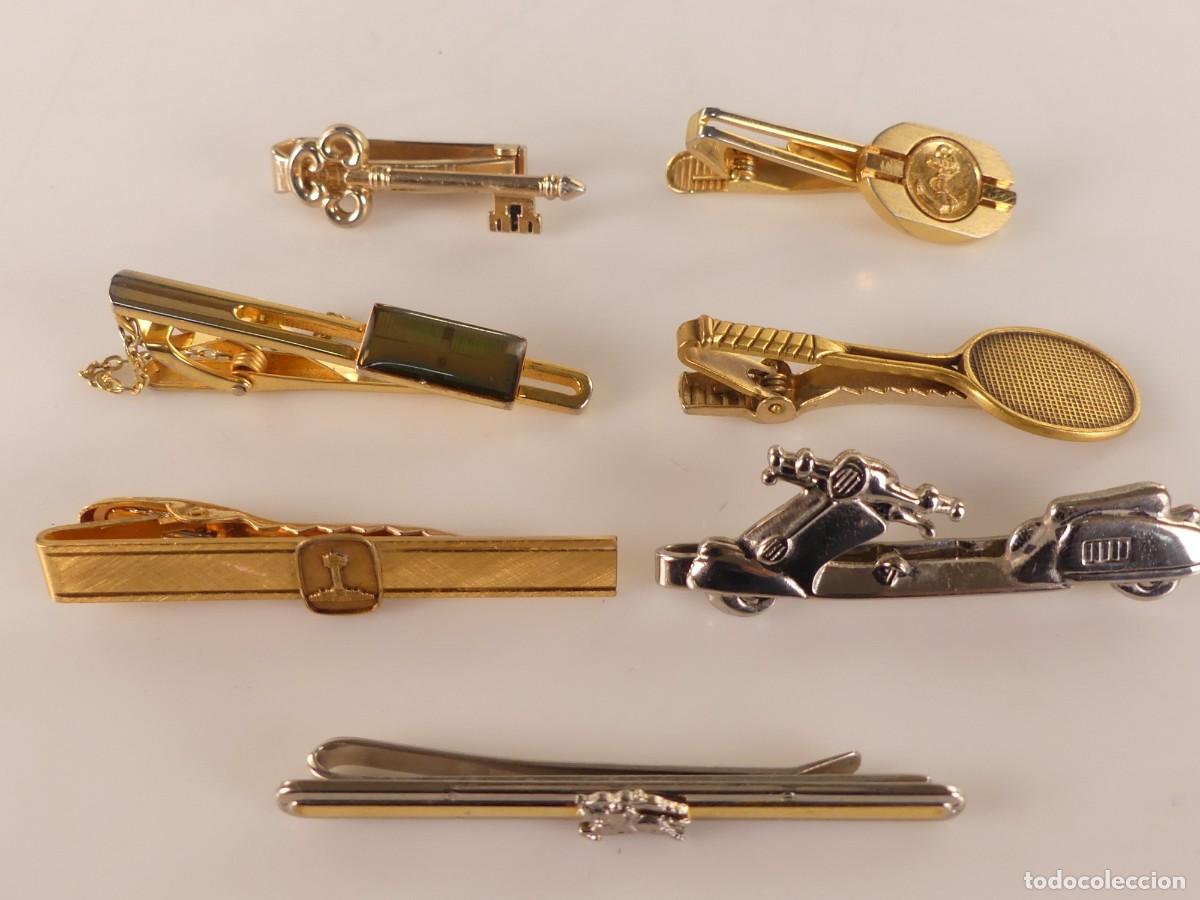 Antig&uuml;edades: COLECCION LOTE DE 7 ALFILERES PISACORBATAS