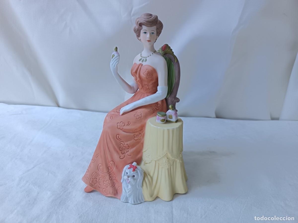 Oggetti Antichi: Figura de Porcelana de Avon, Sra. Albee, 2003, pintada a mano, M&eacute;xico, para mujeres triunfadoras