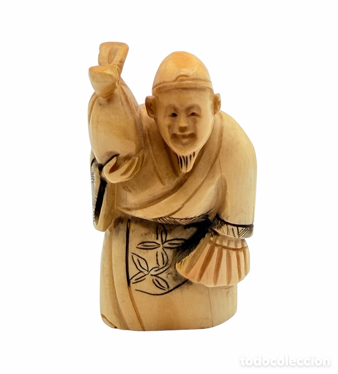 Oggetti Antichi: Antiguo Netsuke Meiji Japon&eacute;s de Hueso