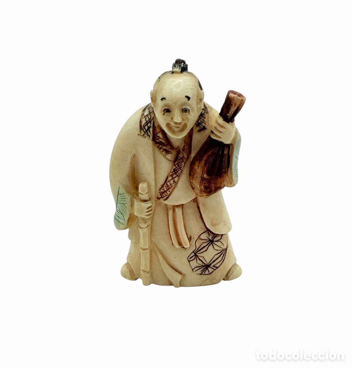 Oggetti Antichi: Antiguo Netsuke Meiji Japon&eacute;s de Hueso