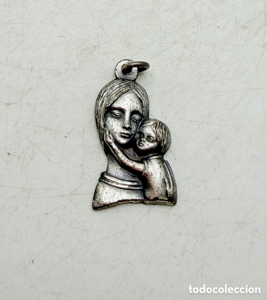 Antig&uuml;edades: Medalla Religiosa Plateada - Foto 2