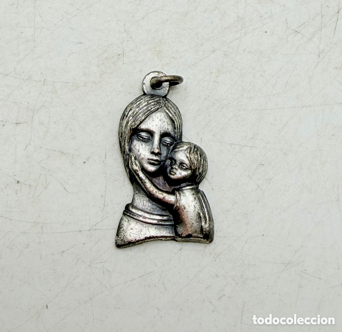 Antig&uuml;edades: Medalla Religiosa Plateada - Foto 3