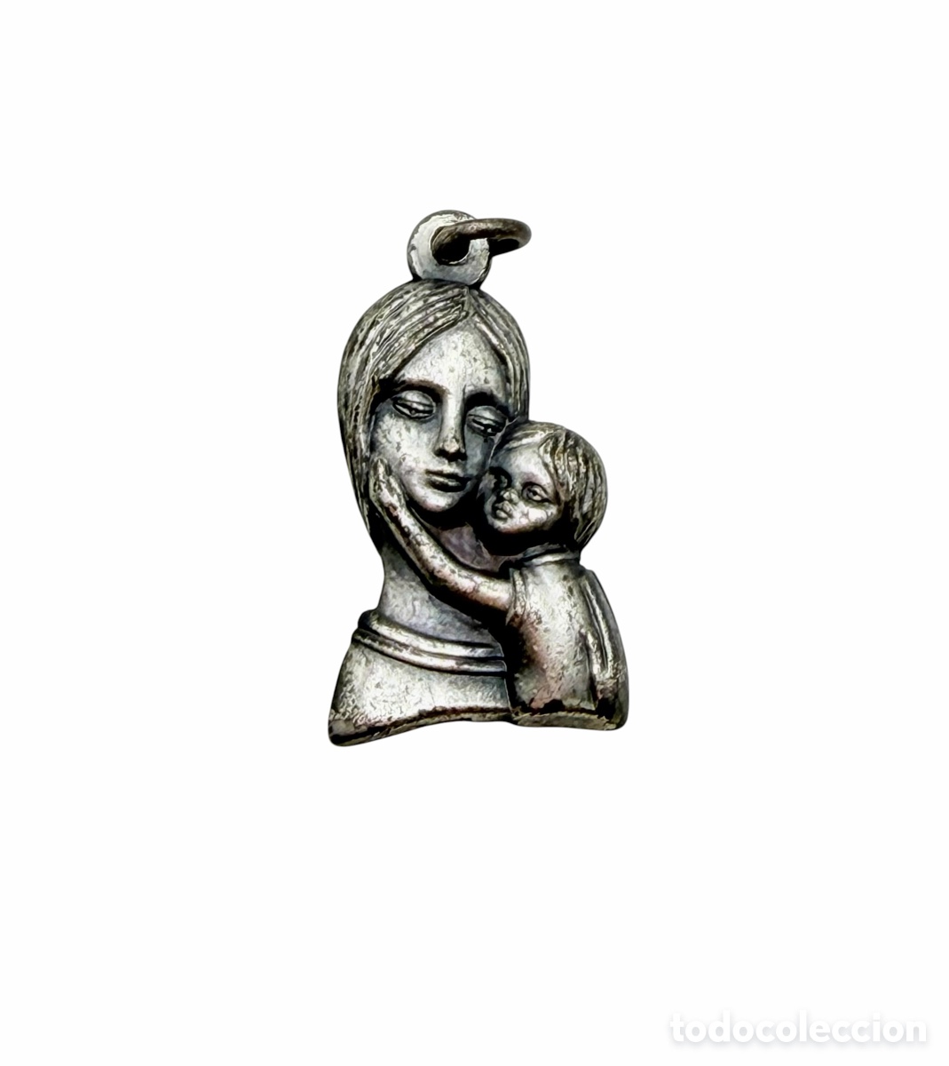 Oggetti Antichi: Medalla Religiosa Plateada