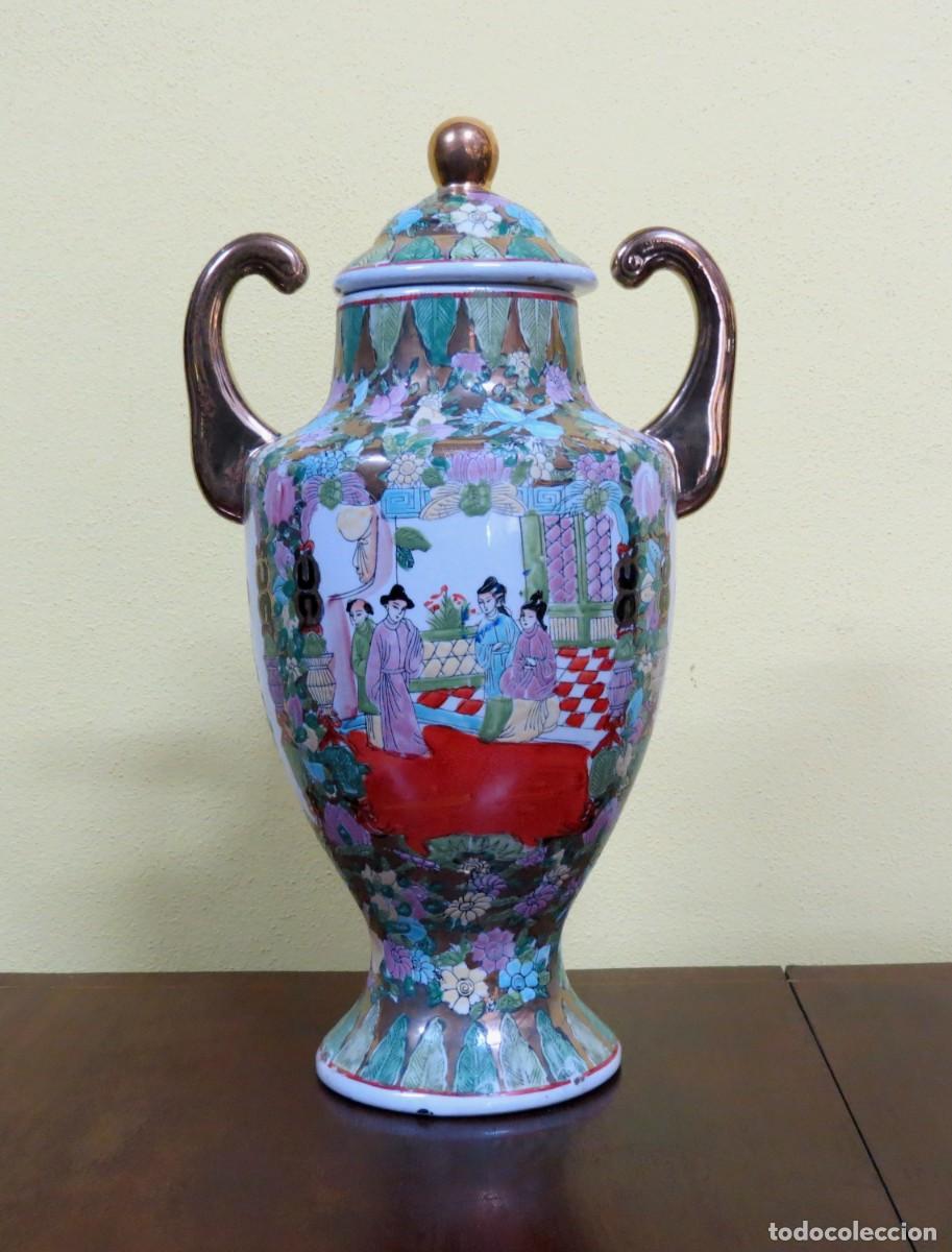 Antig&uuml;edades: Jarr&atilde;o Porcelana Chinesa decora&ccedil;&atilde;o policromada Per&iacute;odo S&eacute;culo XX