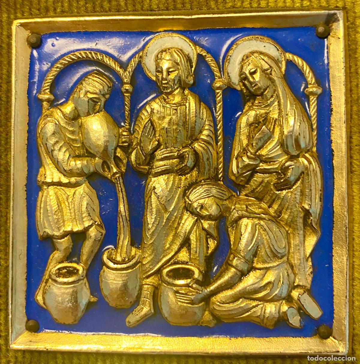 Antig&uuml;edades: ICONO EN BRONCE ESMALTADO DE MODEST MORAT&Oacute; - Foto 4