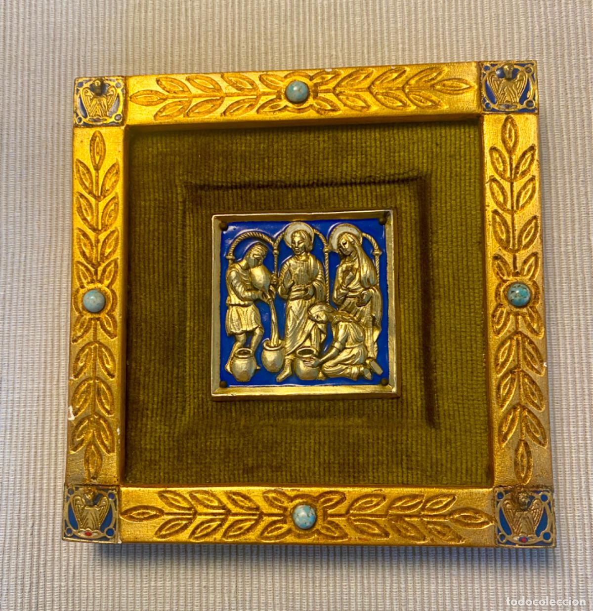 Antig&uuml;edades: ICONO EN BRONCE ESMALTADO DE MODEST MORAT&Oacute; - Foto 6