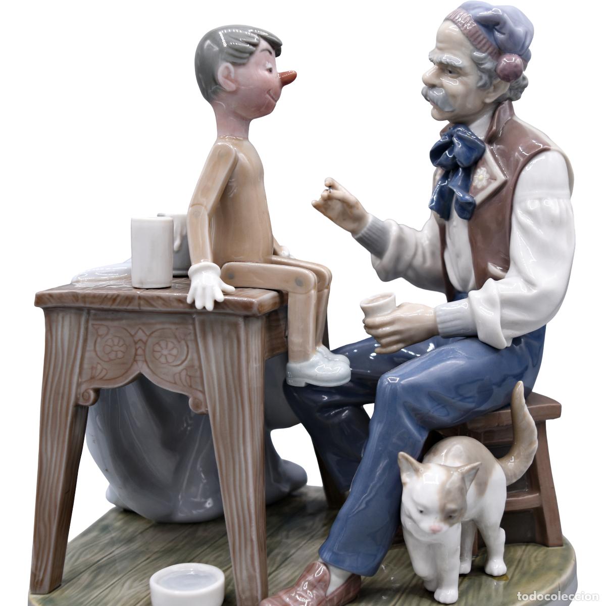 Antiquit&eacute;s: Lladr&oacute; - Pintor de marionetas - Gepetto decorando a Pinocho - Salvador Furi&oacute;