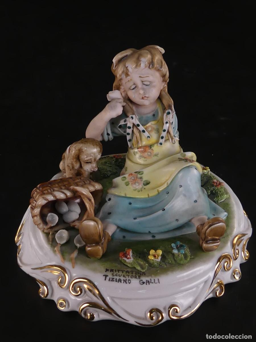 Antiguidades: PRECIOSA FIGURA DE PORCELANA DE CAPODIMONTE