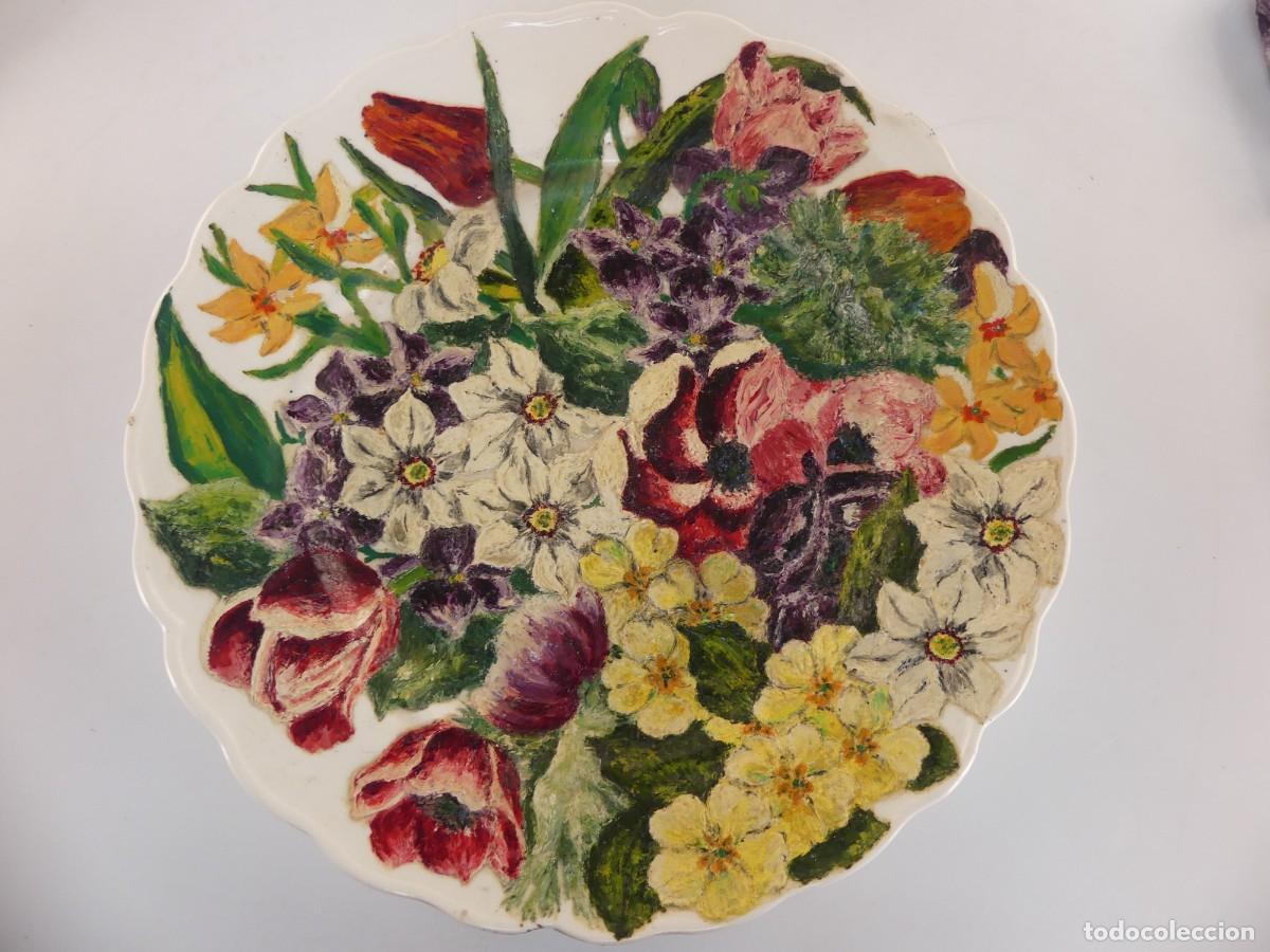 Antiguidades: BONITO PLATO DE PORCELANA DISE&Ntilde;O FLORAL MARLBOROUGH ROYAL PETAL GRINDLEY ENGLAND