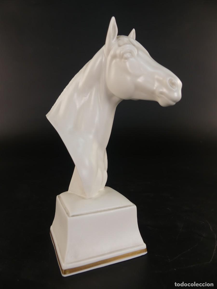 Antiguidades: PRECIOSA FIGURA DE PORCELANA CABEZA DE CABALLO &ndash; ROYAL WORCESTER ENGLAND