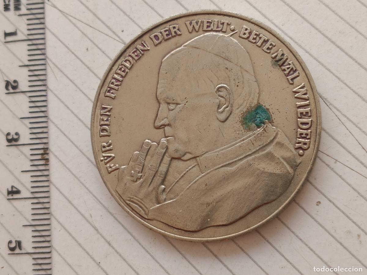 Antig&uuml;edades: Visita Papa Juan Pablo II a Alemania. 1980. Medalla
