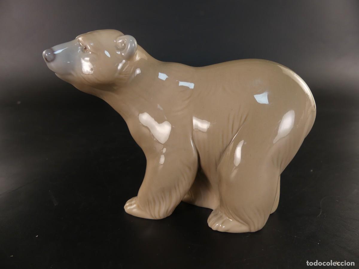Antiques: Bonita figura de porcelana Lladr&oacute; Oso objeto de colecci&oacute;n