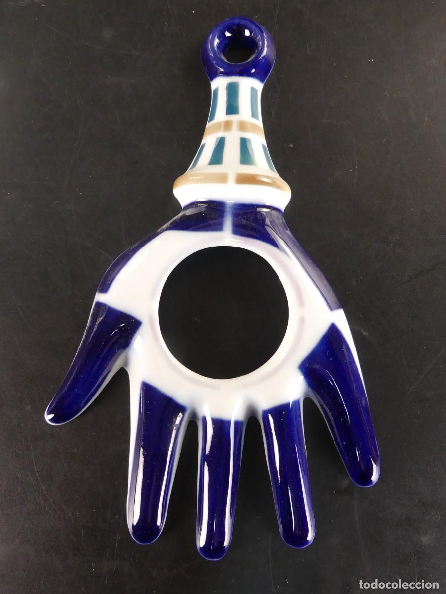 Antig&uuml;edades: Fetiche grande porcelana Sargadelos Furam&aacute;n amuleto talism&aacute;n