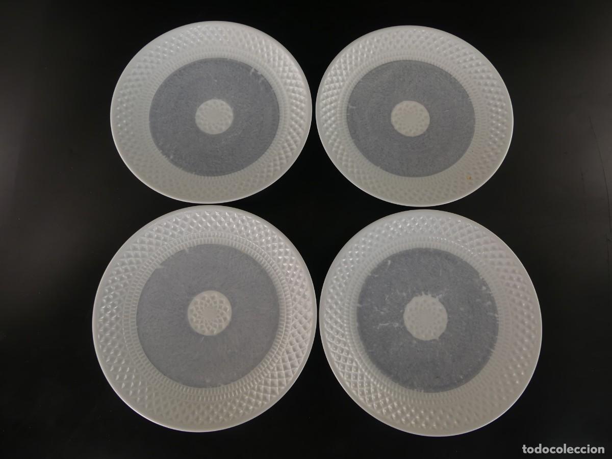 Antig&uuml;edades: JUEGO DE 4 PLATOS DE PORCELANA CASTRO DE SARGADELOS