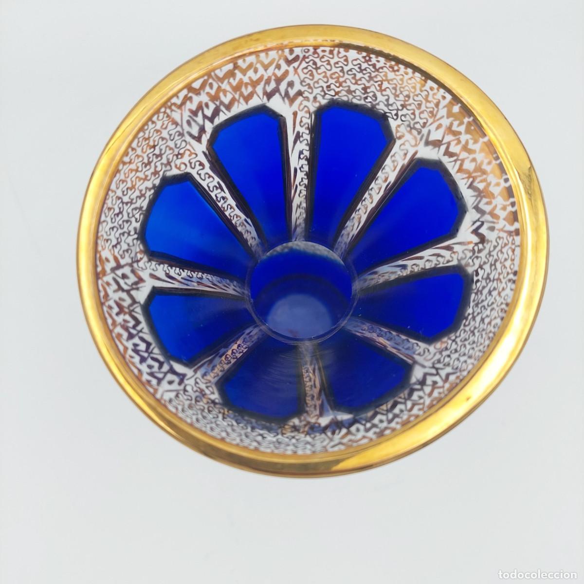 Antig&uuml;edades: Jarron de cristal Moser Cabochon - Foto 6