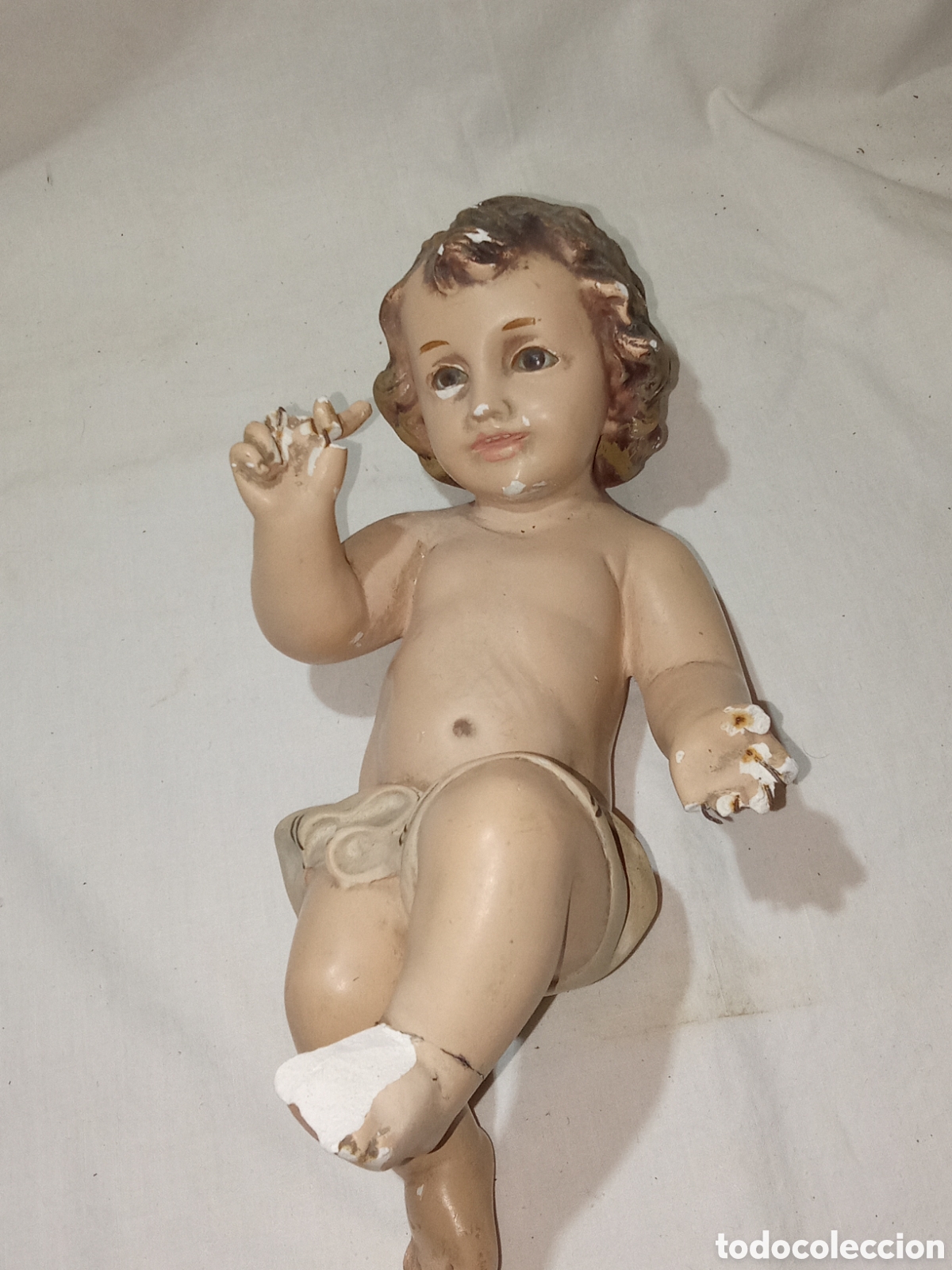 Oggetti Antichi: PRECIOSA FIGURA DE NI&Ntilde;O JES&Uacute;S OLOT PARA RESTAURAR
