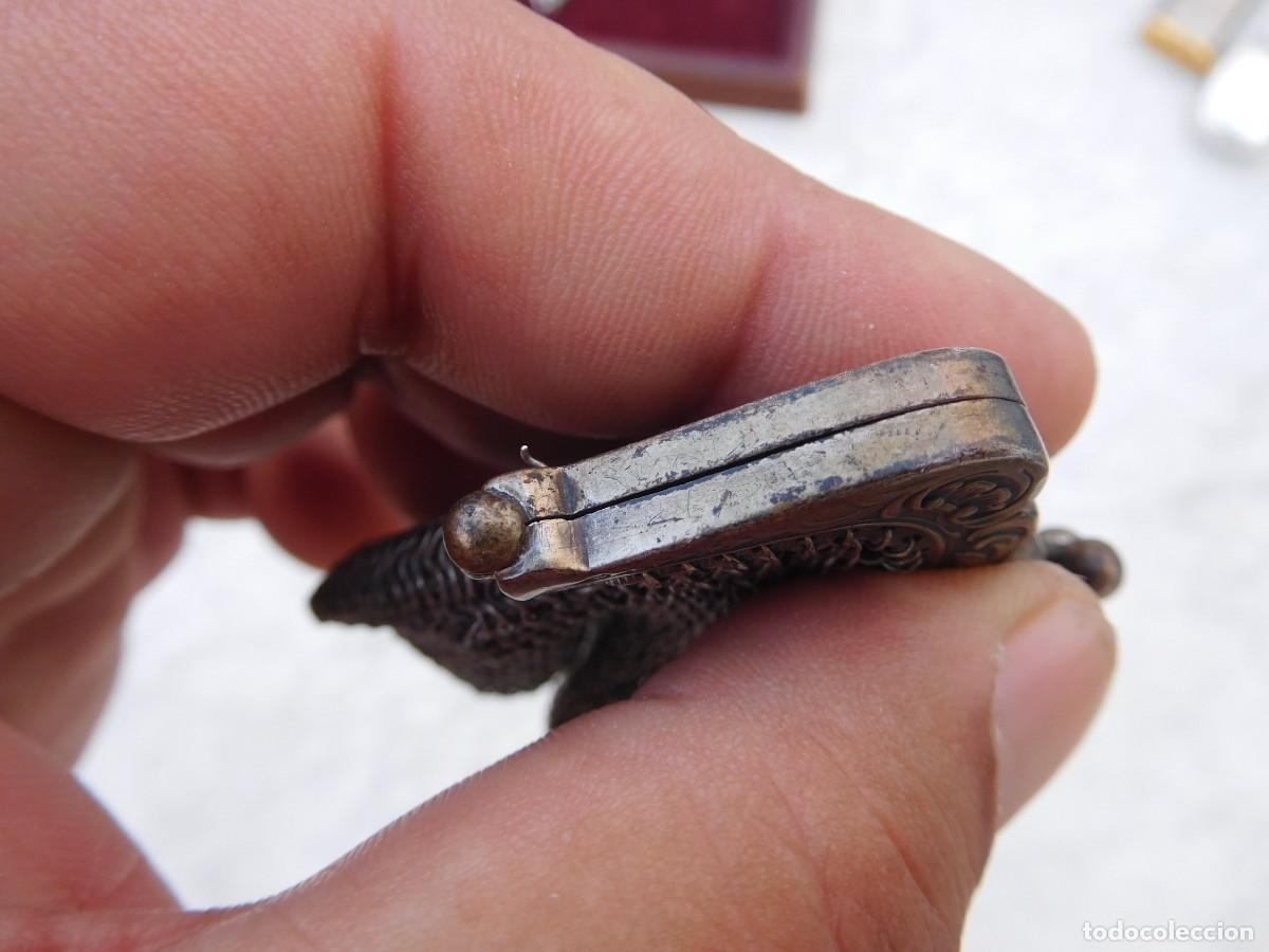 Antig&uuml;edades: Bolso de plata antiguo malla - Foto 8