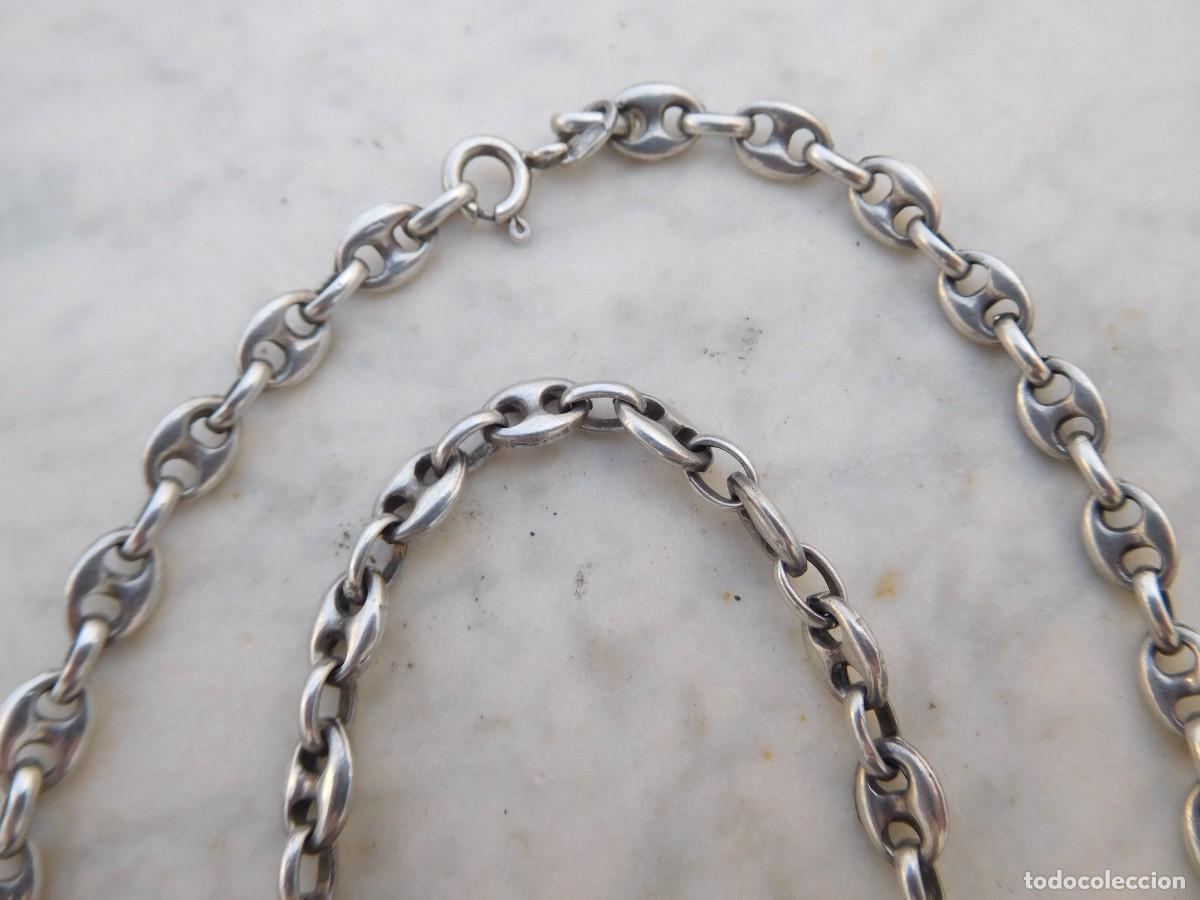 Antig&uuml;edades: Cadena de plata vintage - Foto 3