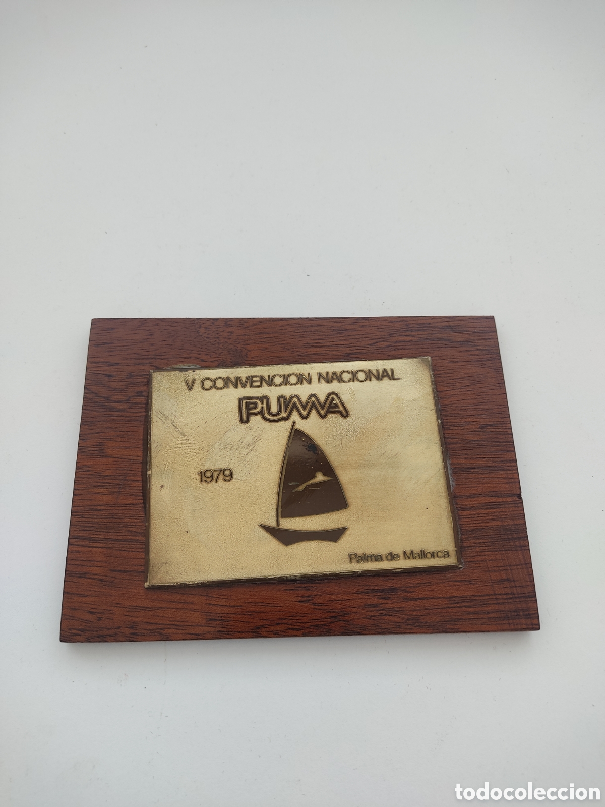 Oggetti Antichi: PLACA COMMEMORATIVA V CONVENCI&Oacute;N NACIONAL PUMA PALMA DE MALLORCA 1979