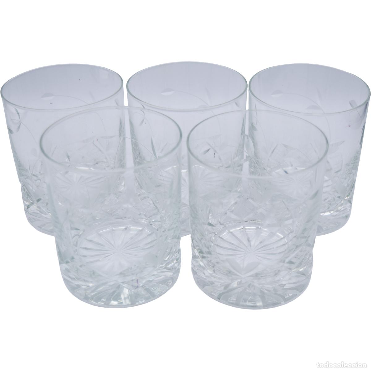 Antig&uuml;edades: Vasos de cristal tallado (5) - Foto 2