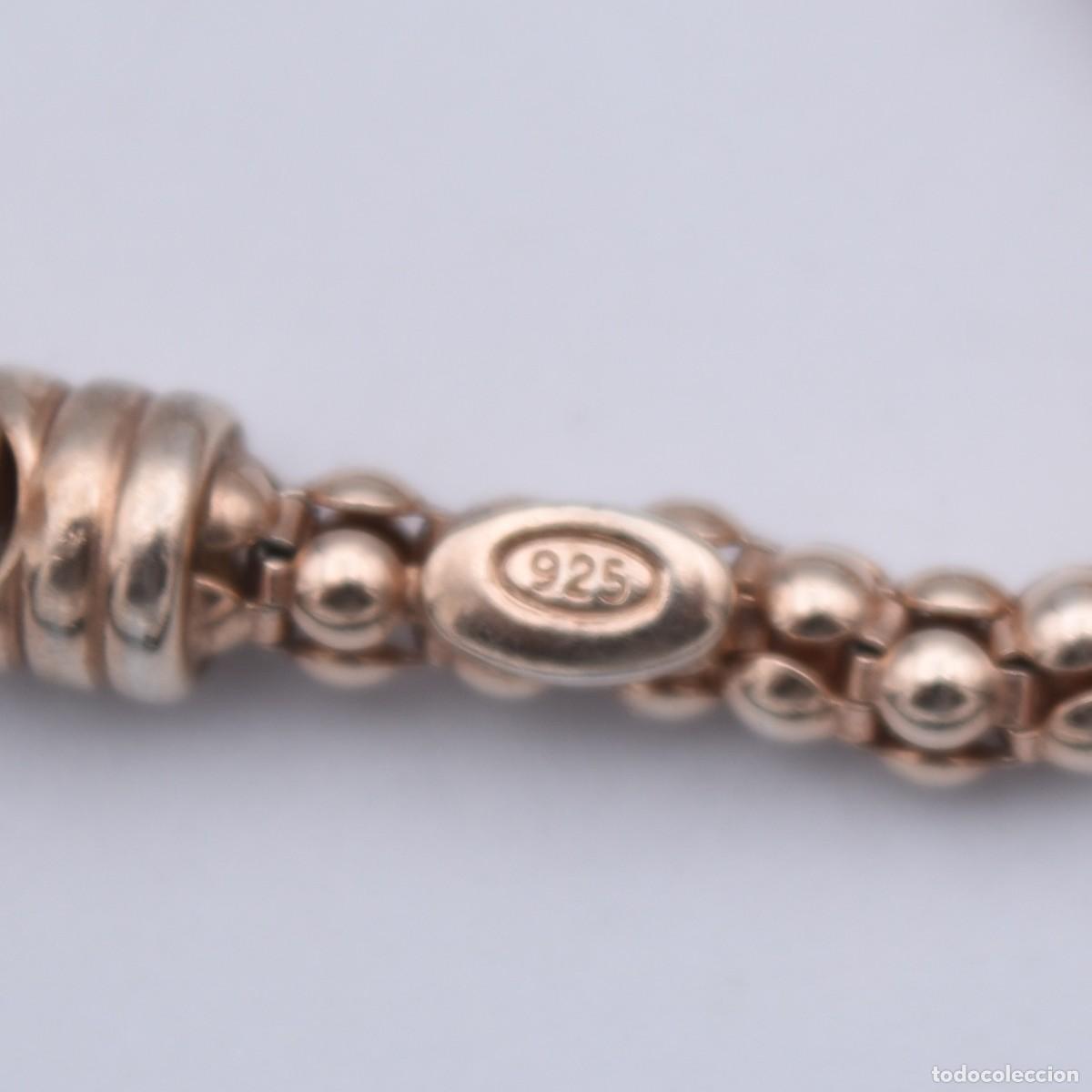 Antig&uuml;edades: Pulsera de plata contrastada ba&ntilde;ada en oro - Foto 2