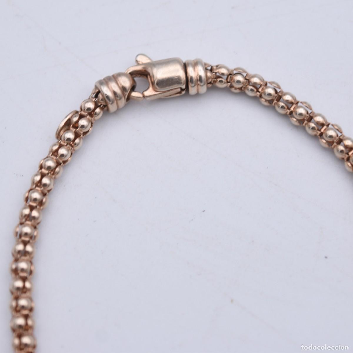 Antig&uuml;edades: Pulsera de plata contrastada ba&ntilde;ada en oro - Foto 3