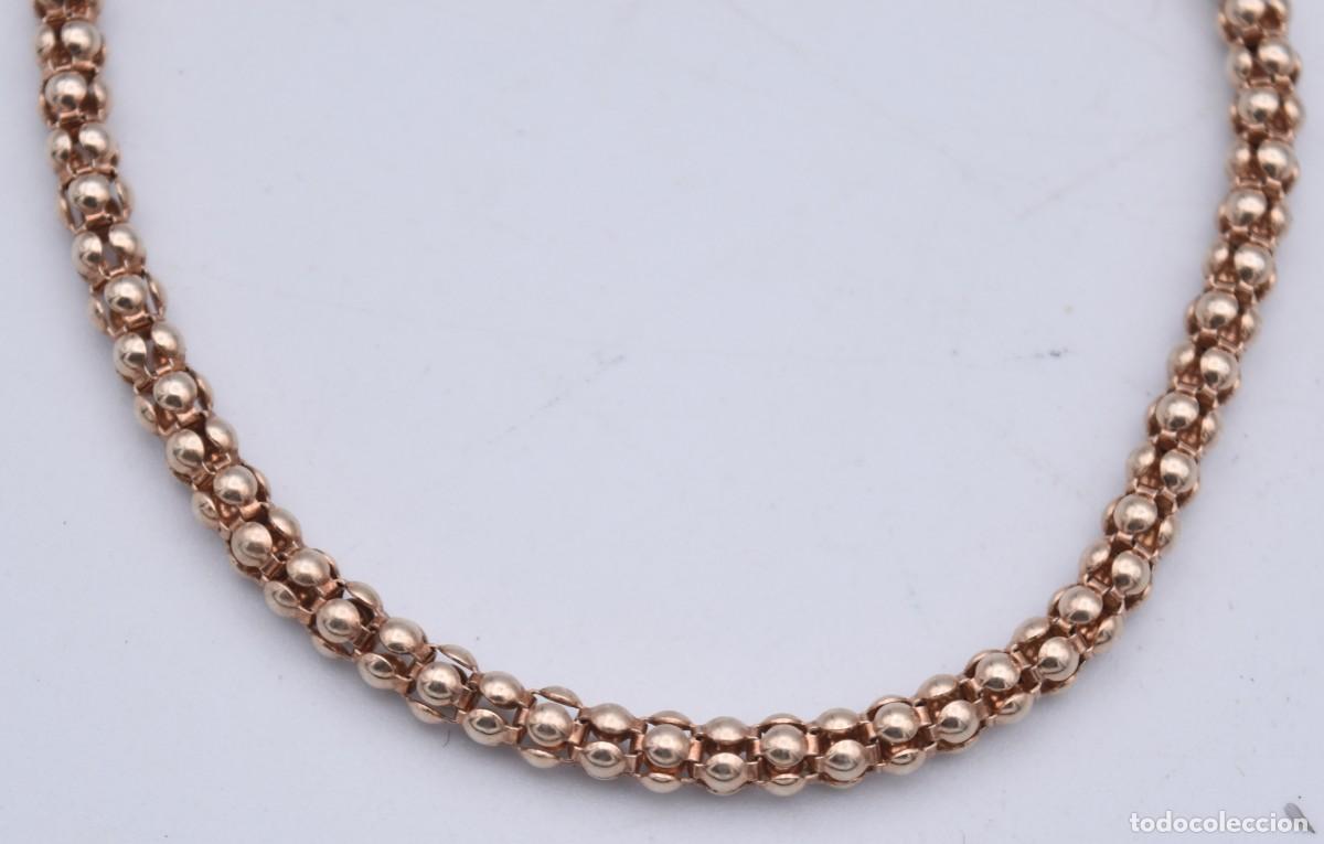 Antig&uuml;edades: Pulsera de plata contrastada ba&ntilde;ada en oro - Foto 4