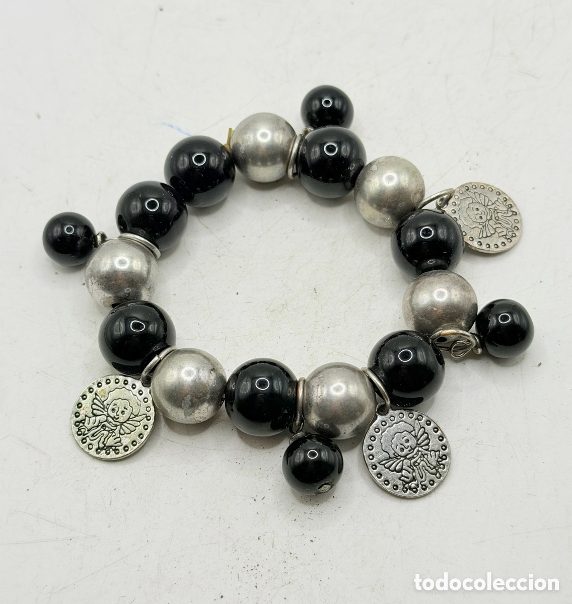 Antig&uuml;edades: Pulsera Medallas Religiosas - Foto 3