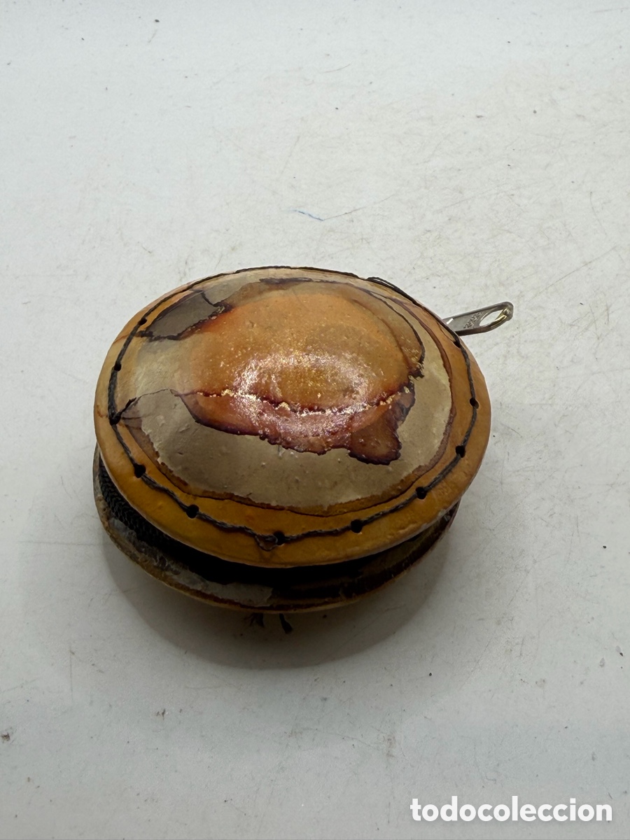 Antig&uuml;edades: Antiguo Monedero de Madera - Foto 7