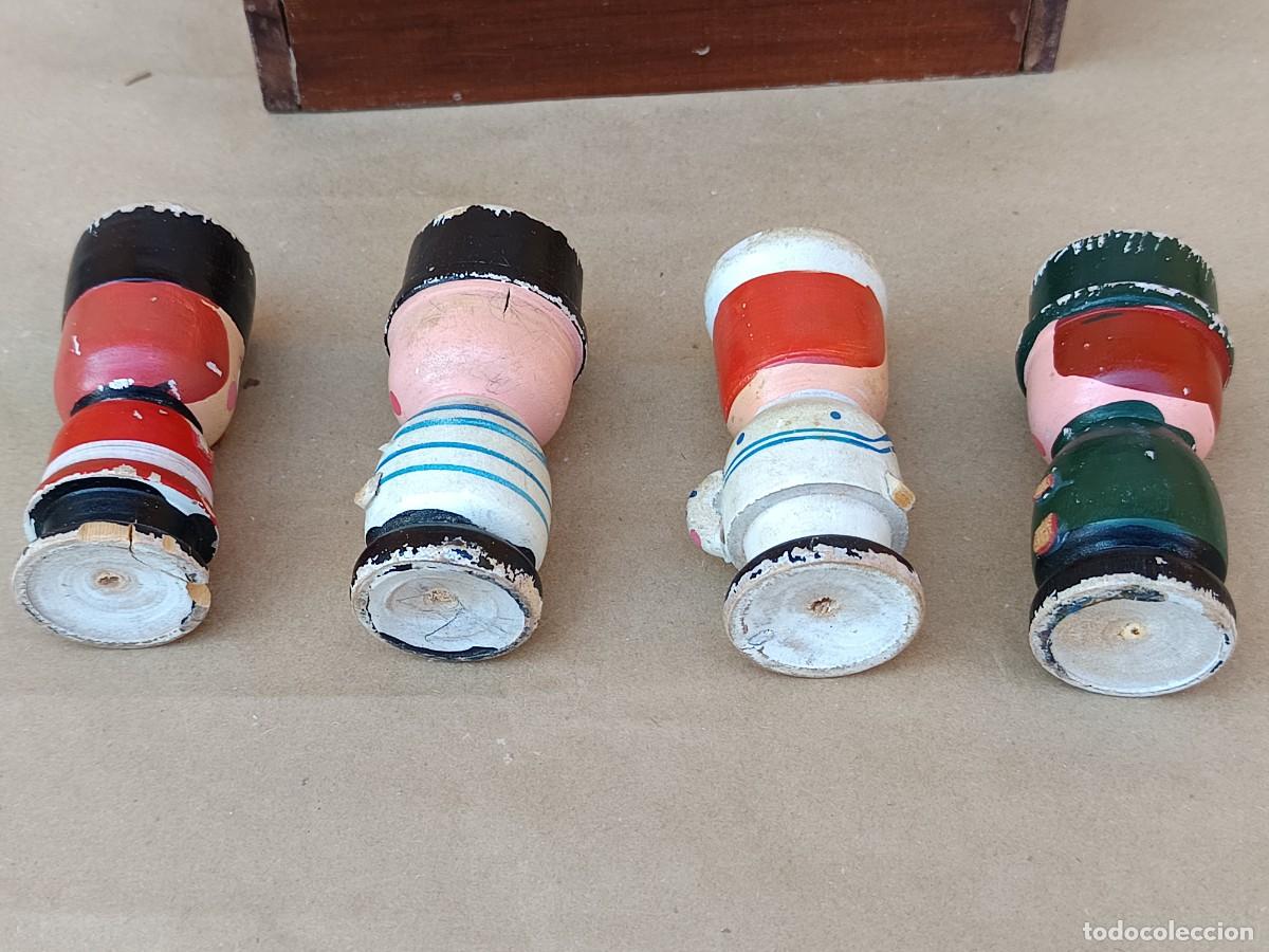 Antig&uuml;edades: Antiguo especiero de madera con figuritas - Foto 5