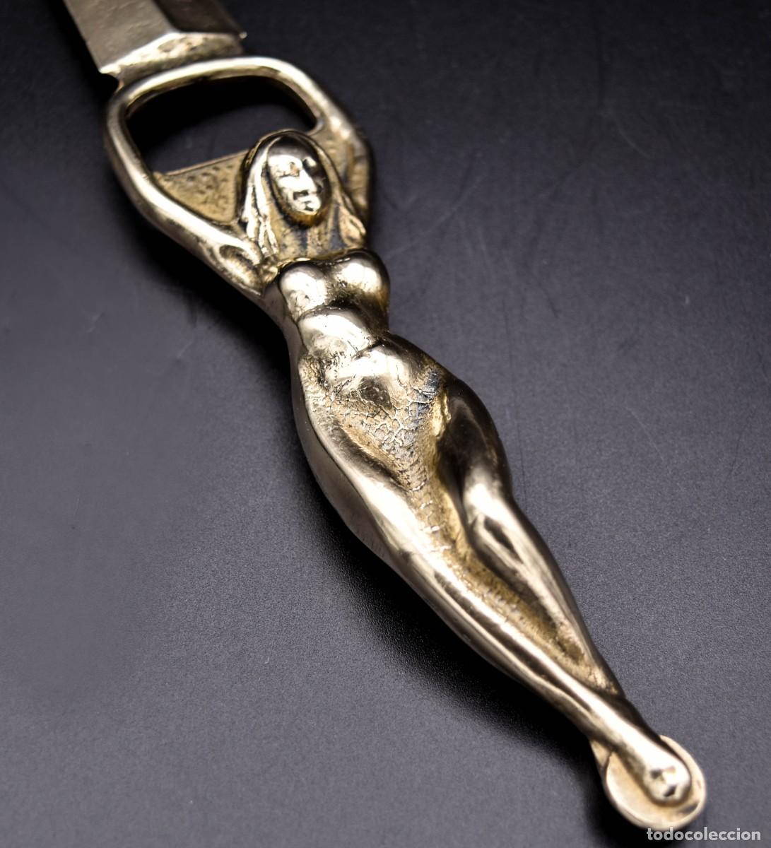 Antig&uuml;edades: Abrecartas en bronce - Art dec&oacute; - Foto 11