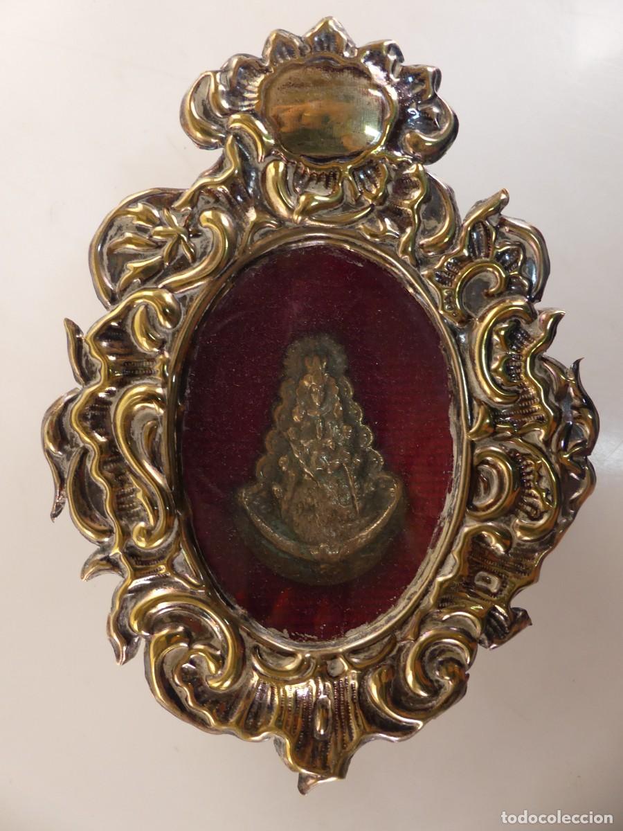 Antiques: DECORACI&Oacute;N RELIGIOSA DE METAL PARA COLGAR RELICARIO