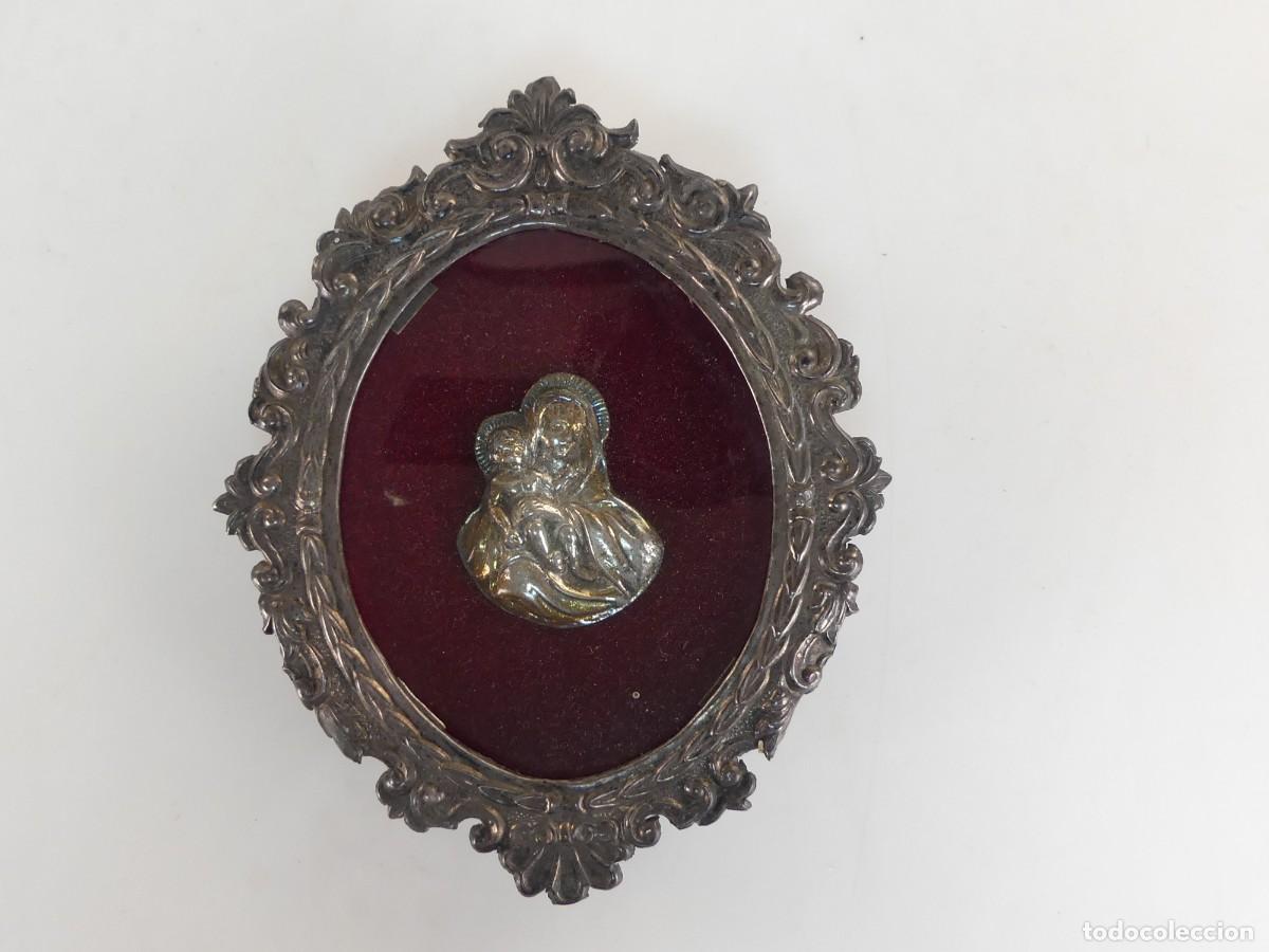 Antiques: DECORACI&Oacute;N RELIGIOSA DE METAL PARA COLGAR RELICARIO