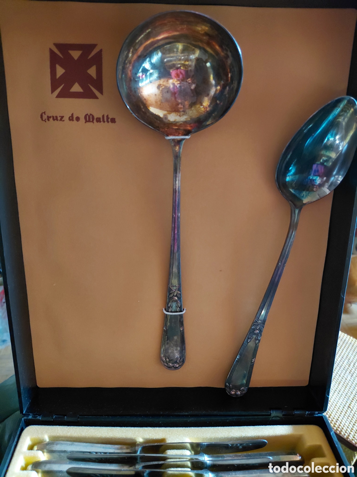 Antig&uuml;edades: Cuberter&iacute;a Cruz de Malta (Alpaca Plateada
